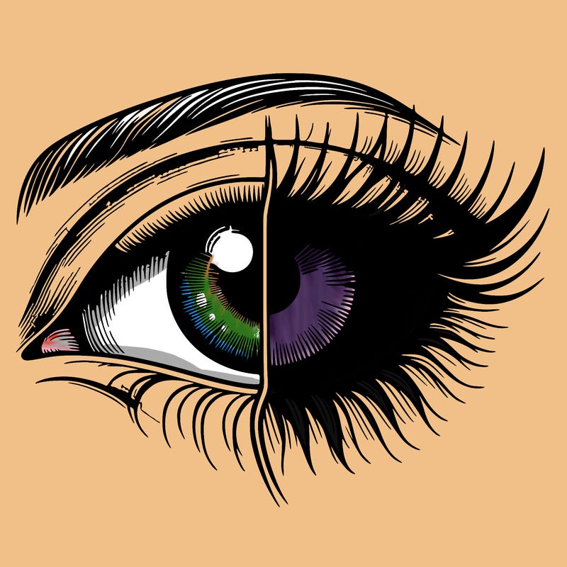 realistic eye split
