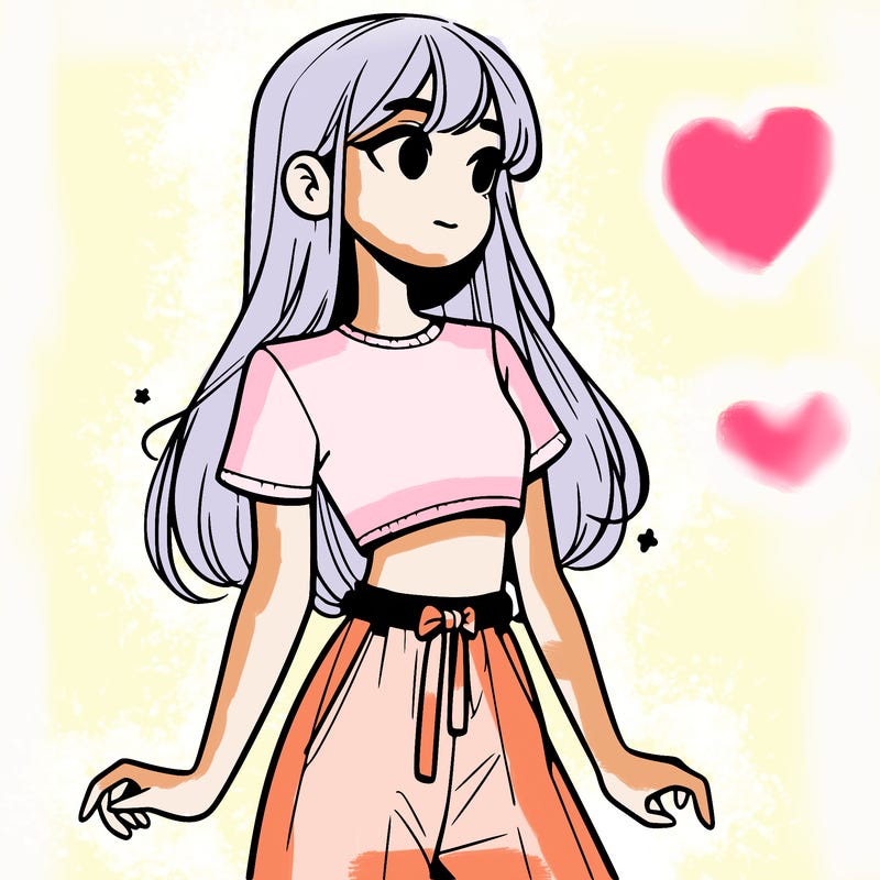 girl in a cute crop top