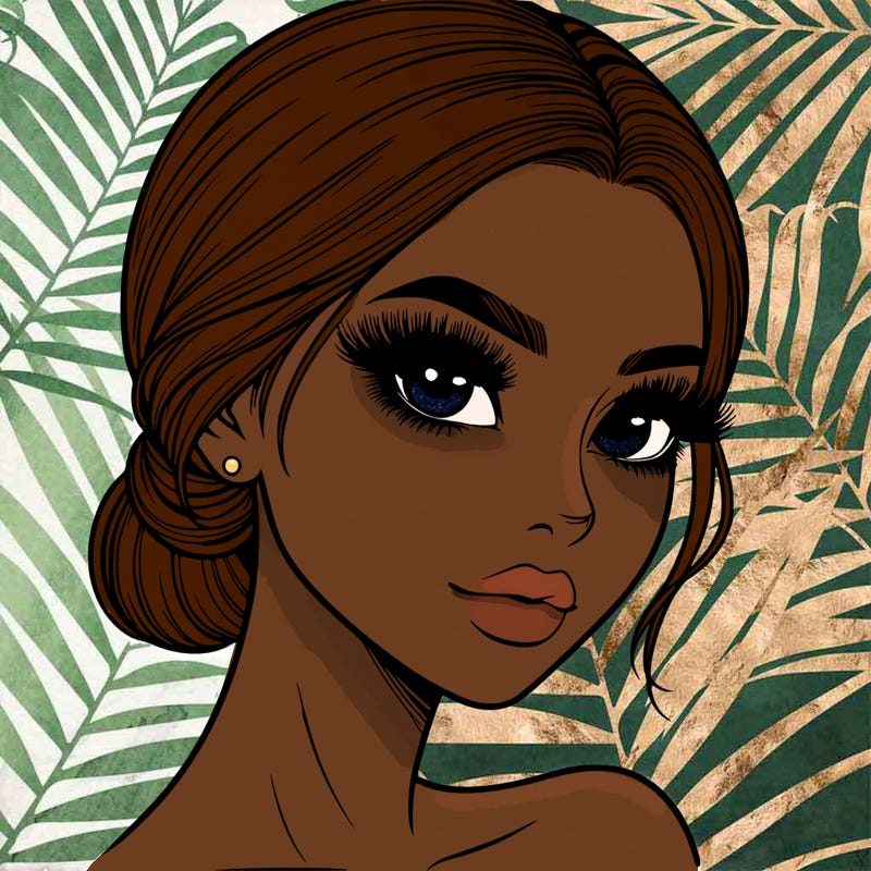 realistic girl with lashes