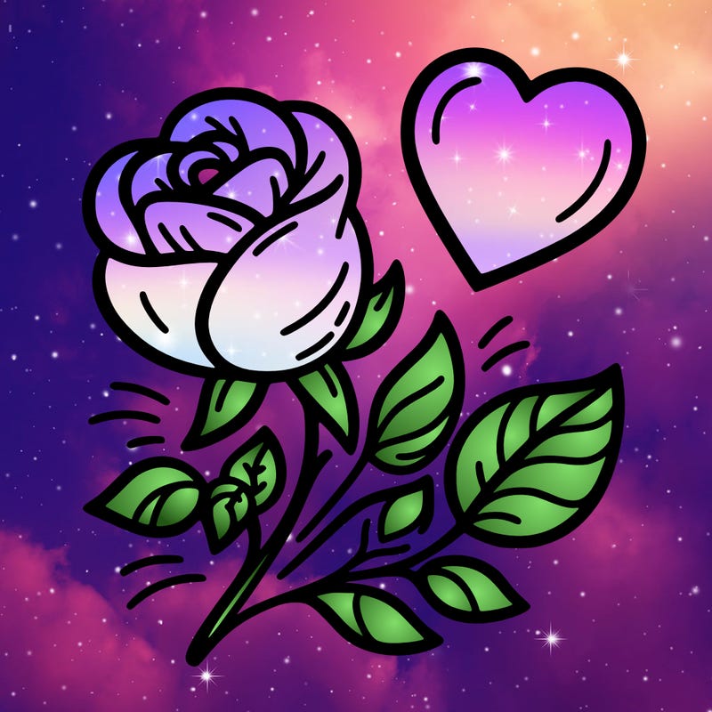 rose and heart