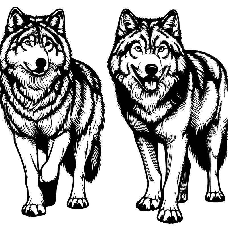 realistic wolves