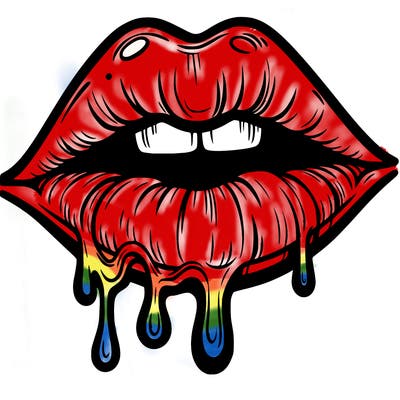 lips that look realistic and drip