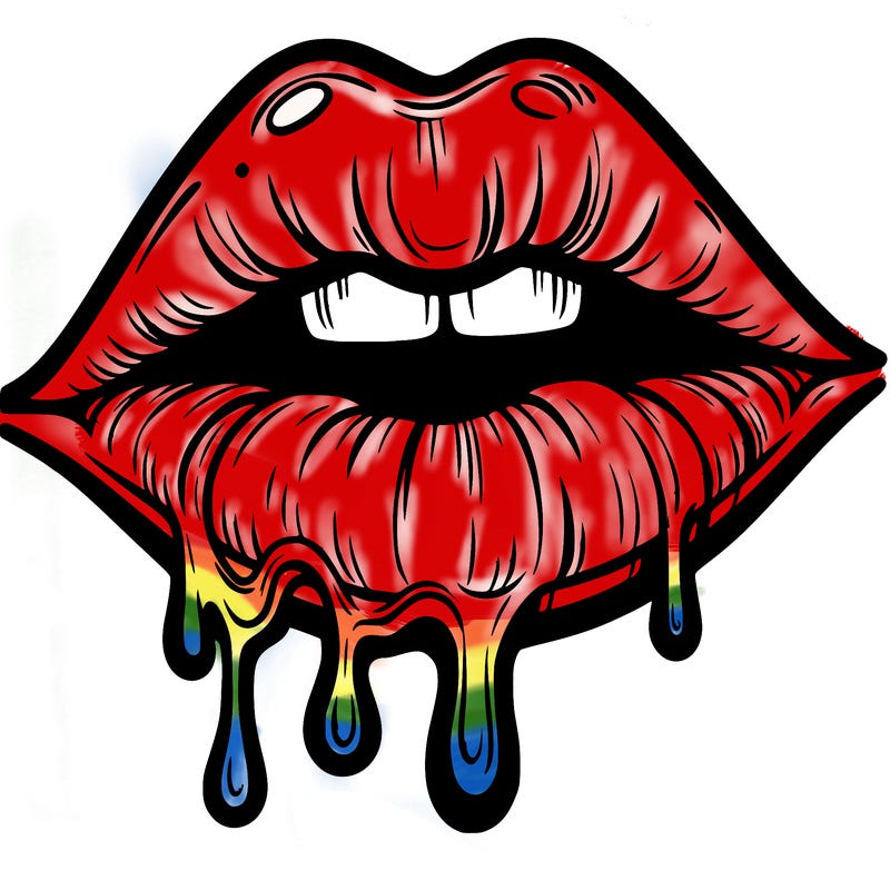 lips that look realistic and drip