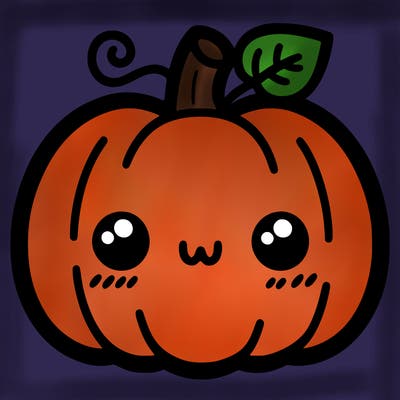 simple halloween pumpkin cute