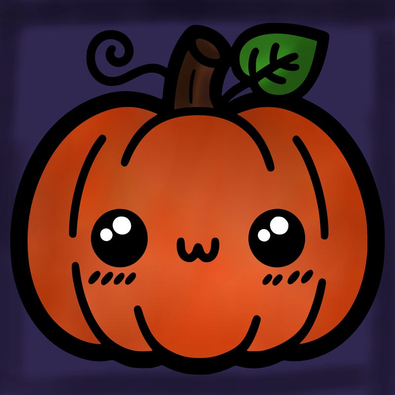 simple halloween pumpkin cute