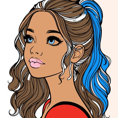 beautiful realistic girl