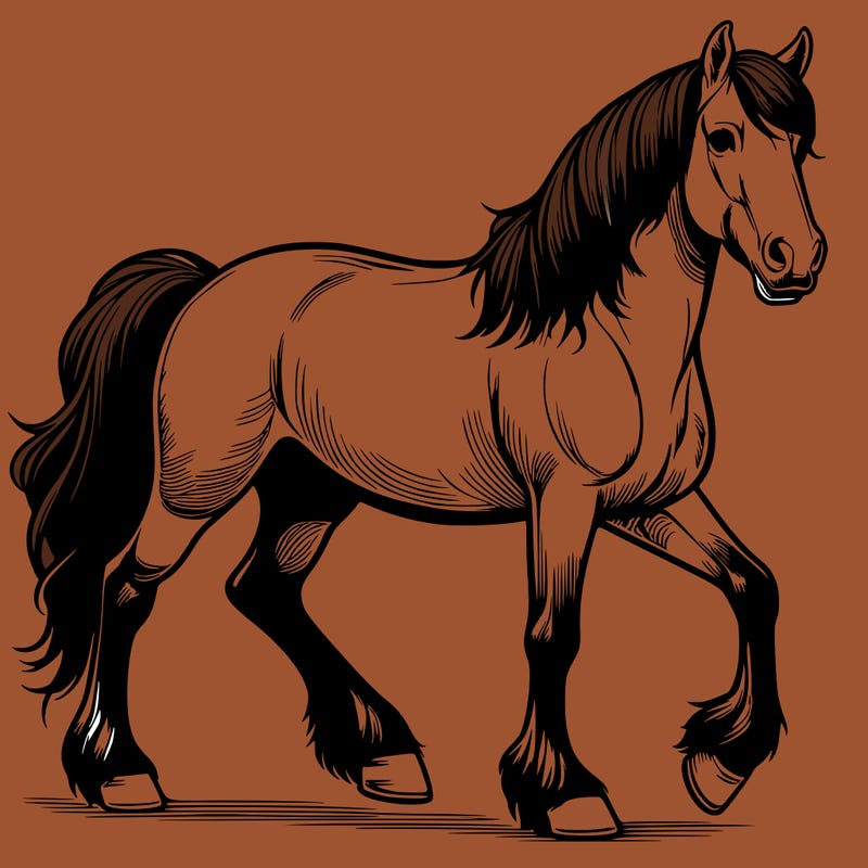 realistic horse