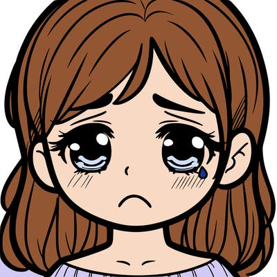 sad girl face
