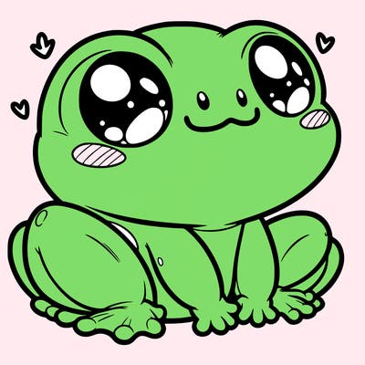 cute frog person realistic