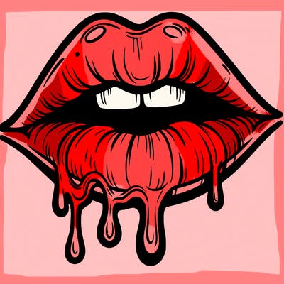 lips that look realistic and drip