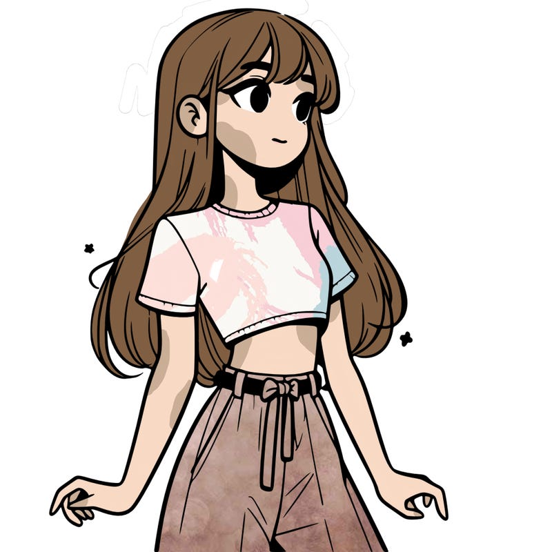 girl in a cute crop top