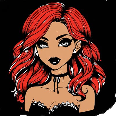 vampire girl realistic