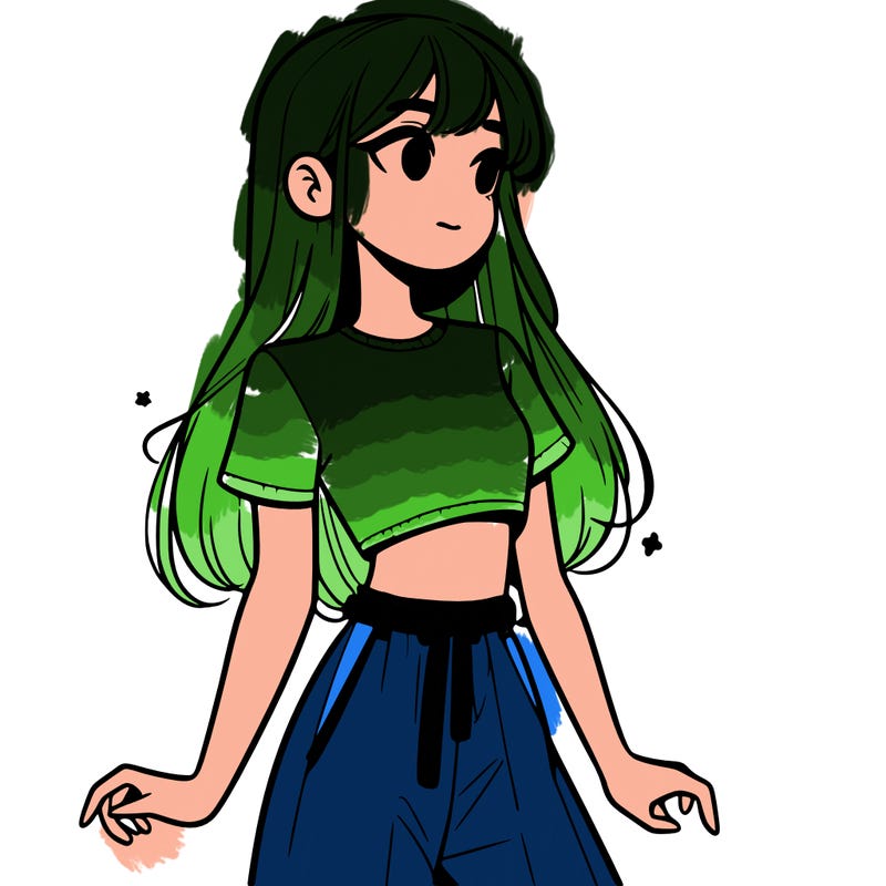 girl in a cute crop top