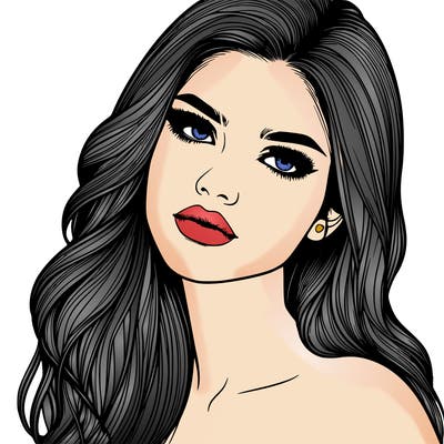 realistic girl model beautiful