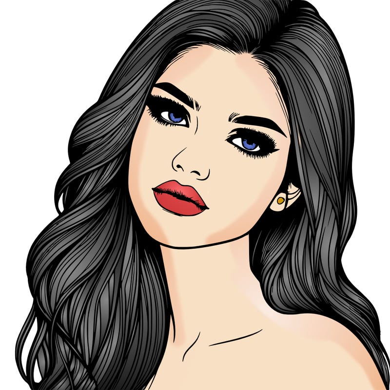 realistic girl model beautiful