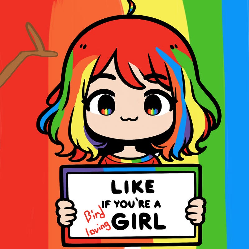 a cute girl holding a sign that says like if you’re a girl