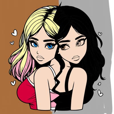 realistic girl split