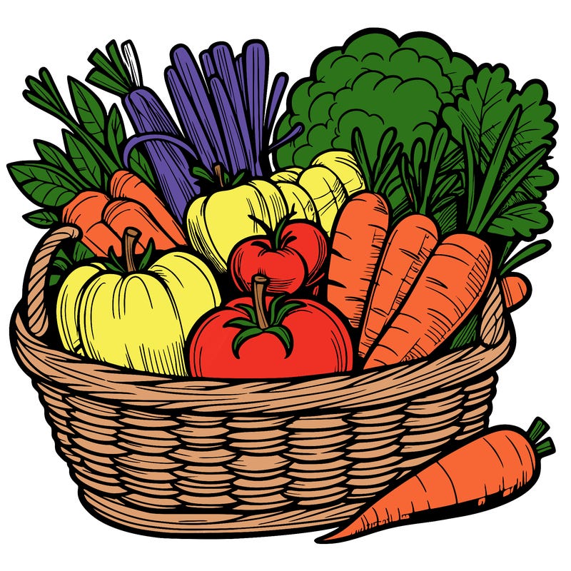 vegetables in a basket