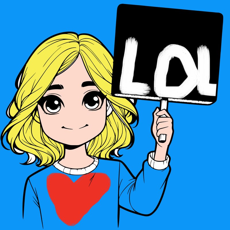 realistic girl holding up a sign