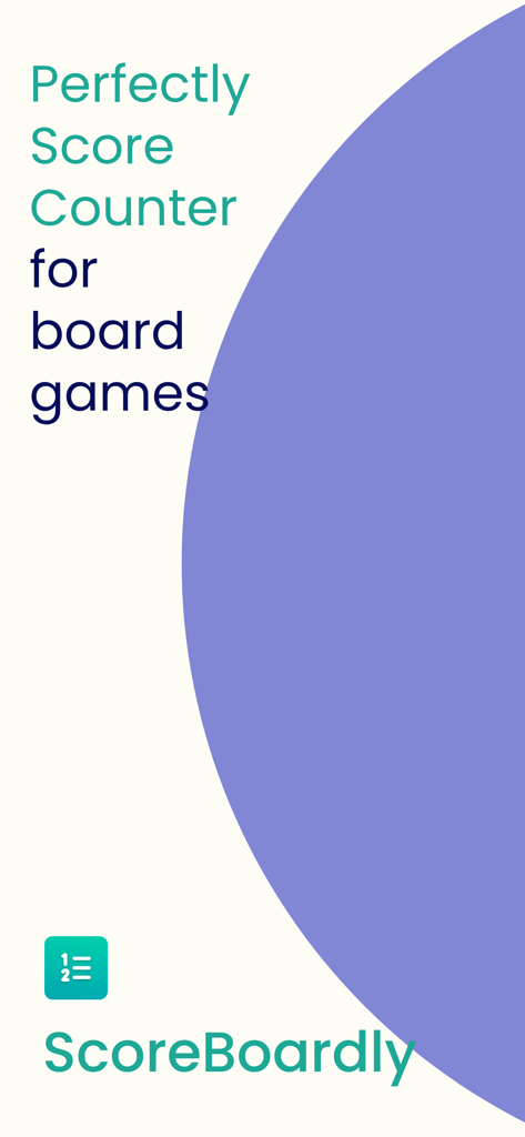 Score Counter - Score Keeper - ScoreBoardly app interface for board game score counting