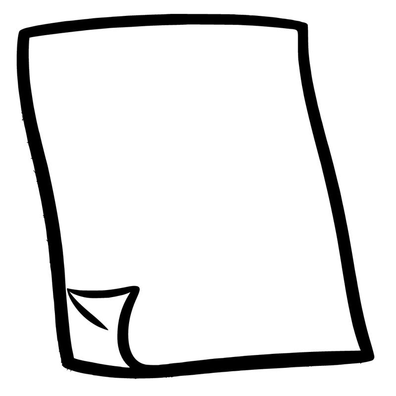 blank peace of paper