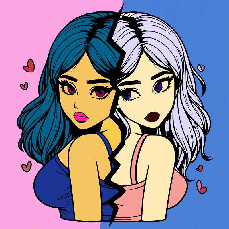 realistic girl split