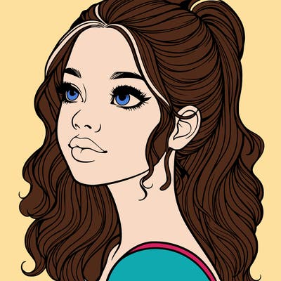 beautiful realistic girl