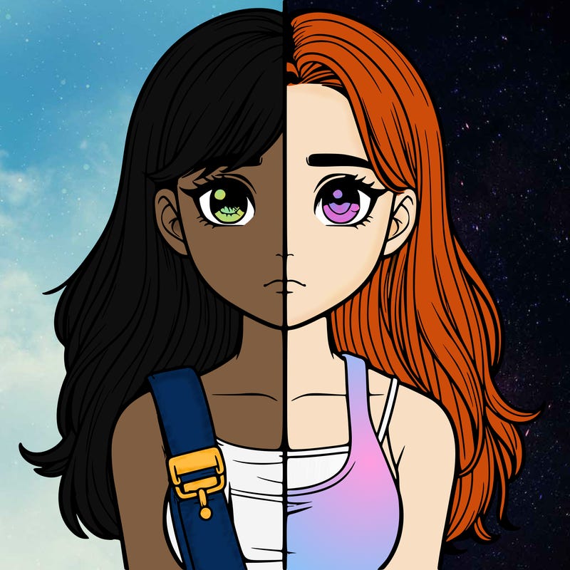 realistic girl split