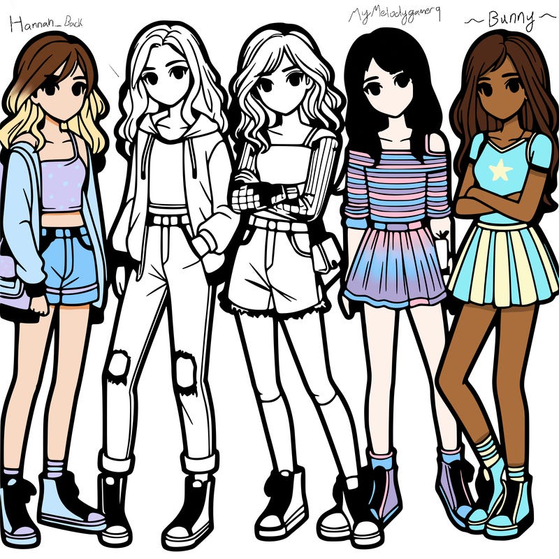 a group of teenage girls