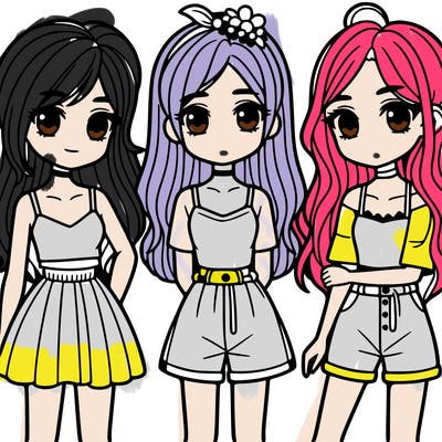 3 girls
