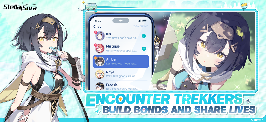 Stella Sora - Interface de personagem de anime para conversar e construir laços com Viajantes