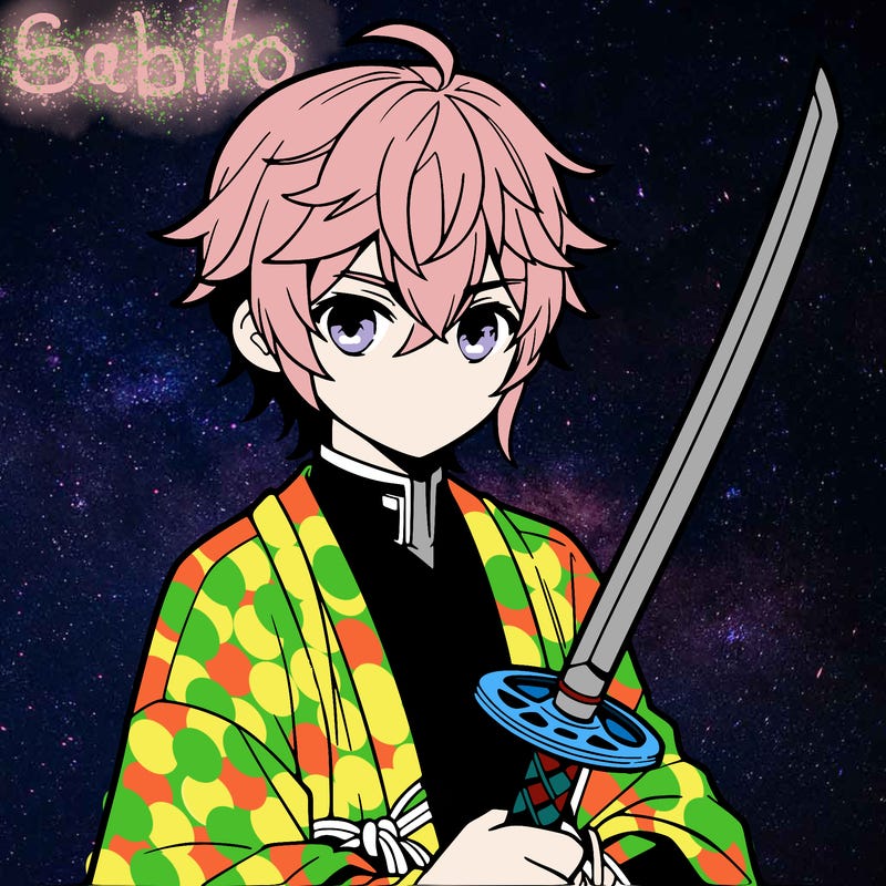 anime boy with sword