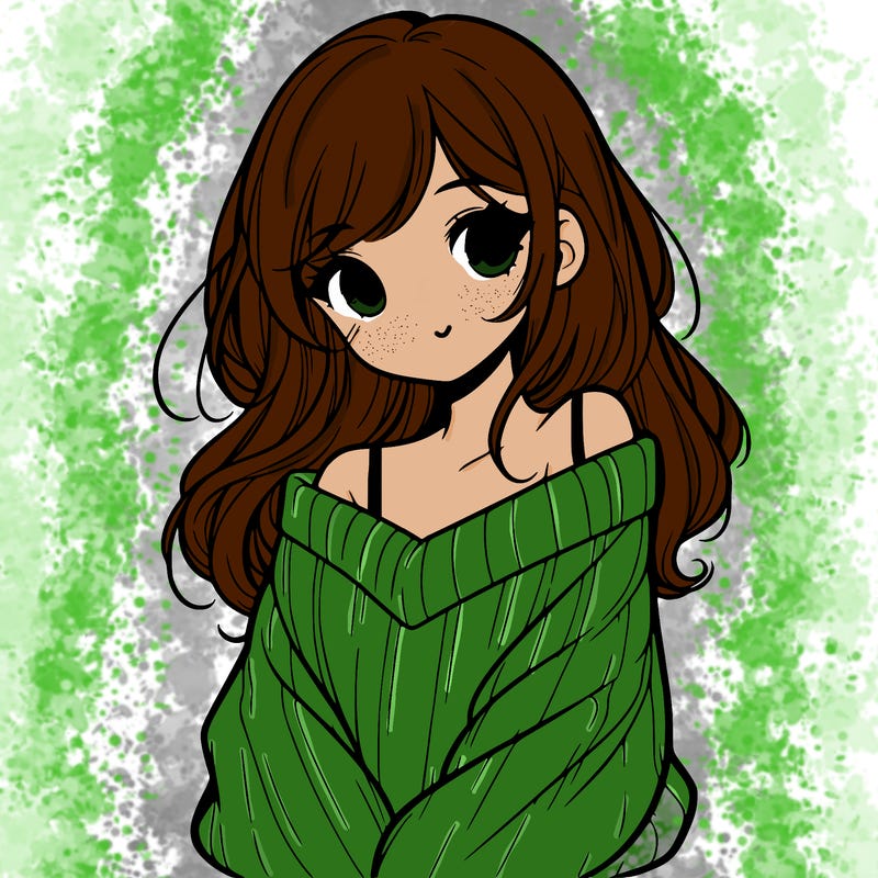 shy pretty girl wearing a sweater that is falling off one shoulder portrait