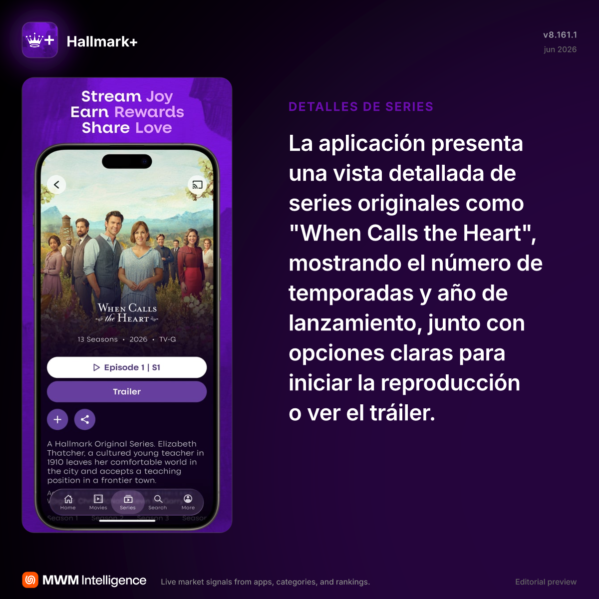 Hallmark+ - App de Entretenimiento | MWM
