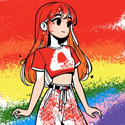 girl in a cute crop top