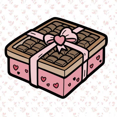 a box of chocolate for valentines day