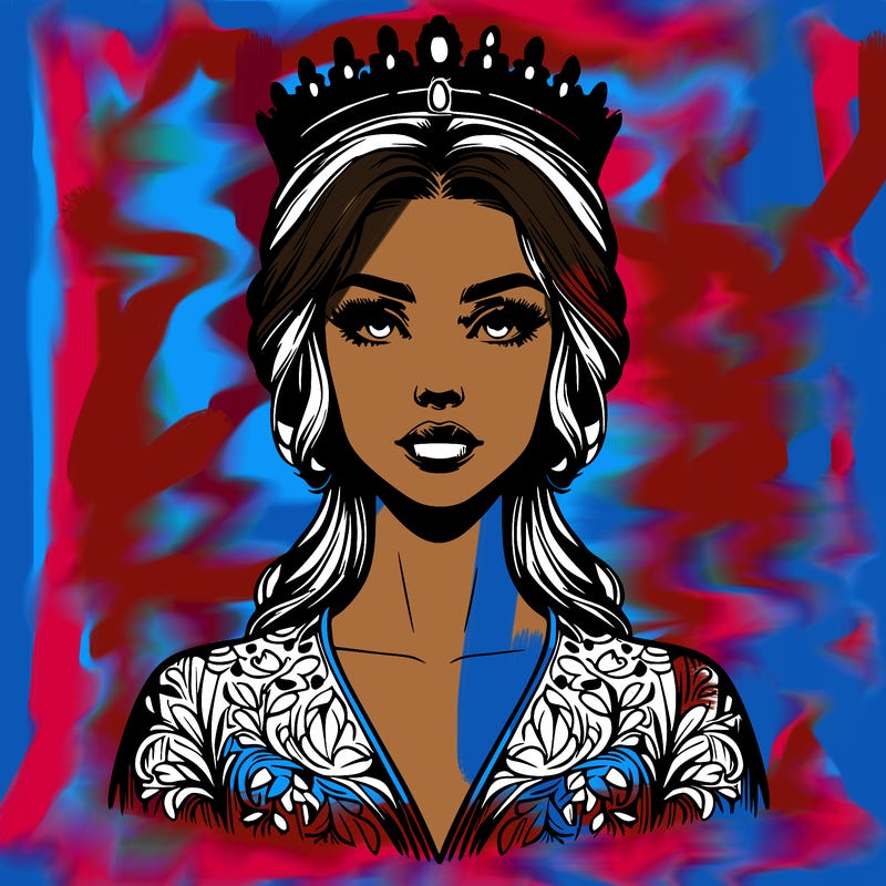 realistic beautiful queen