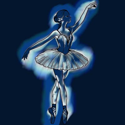 realistic ballerina