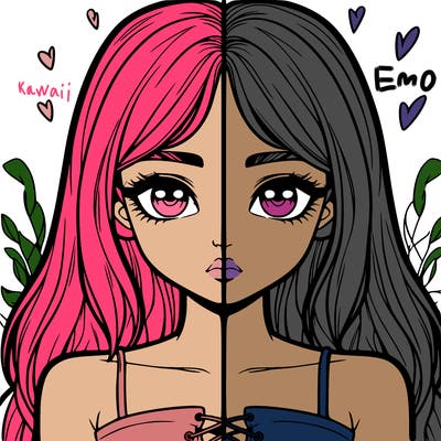 realistic girl split