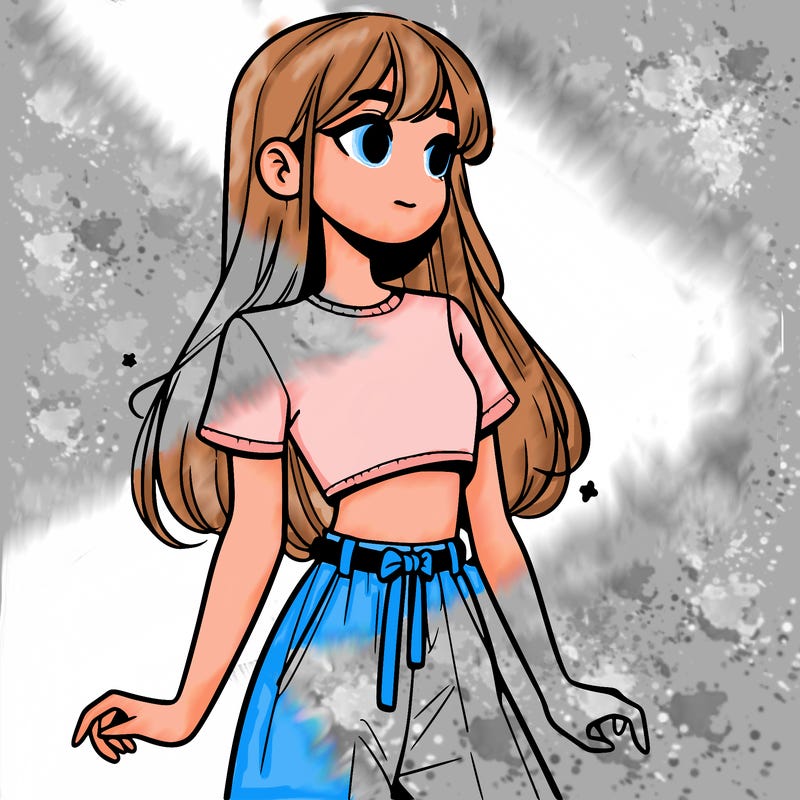 girl in a cute crop top