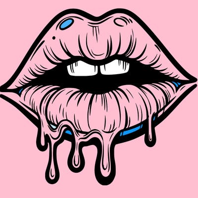 lips that look realistic and drip
