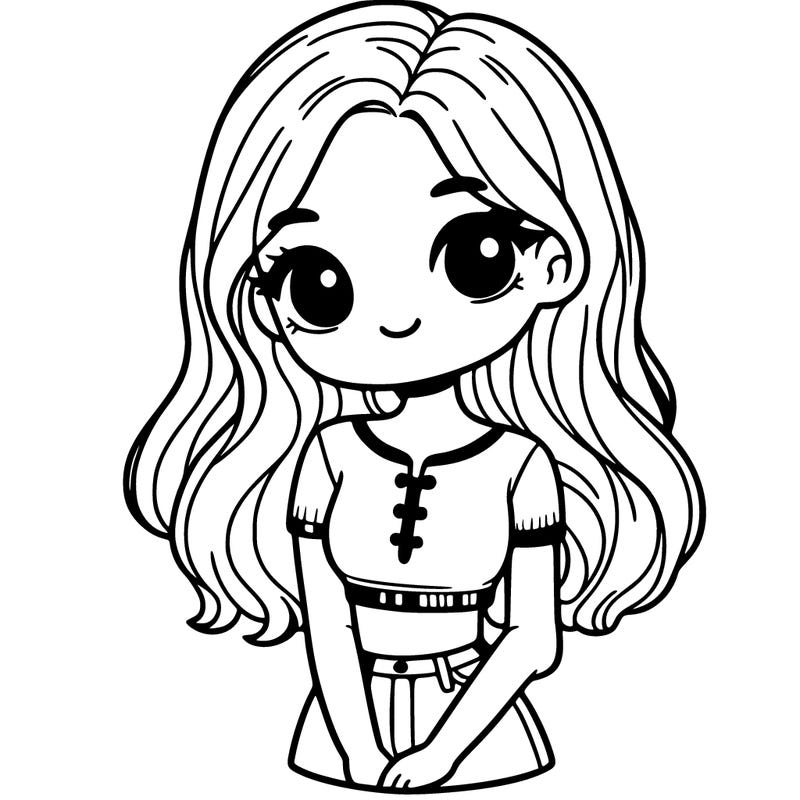 girl in cute crop top