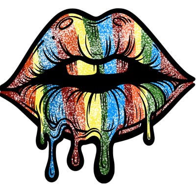 lips that look realistic and drip