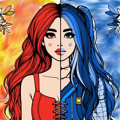 realistic girl split