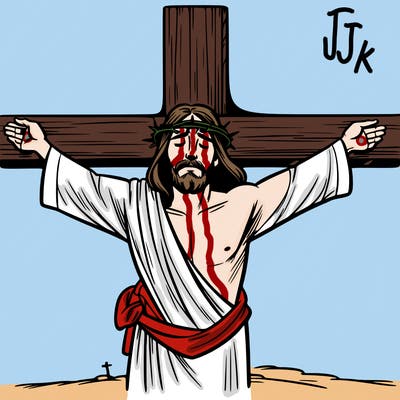 jesus on the cross