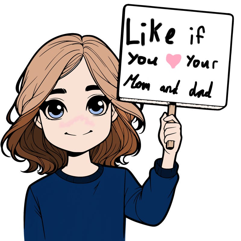 realistic girl holding up a sign