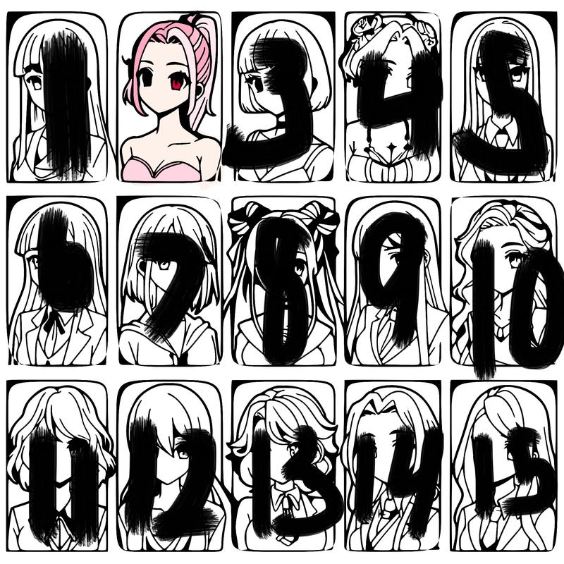 girls that look diffrent anime