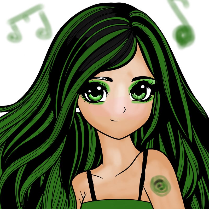 realistic girl pretty long hair