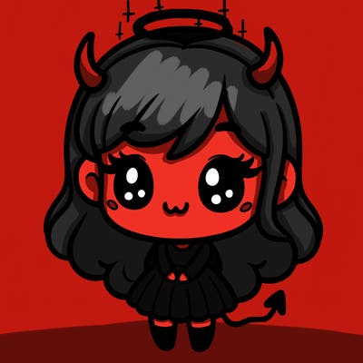 the devil as a cute girl