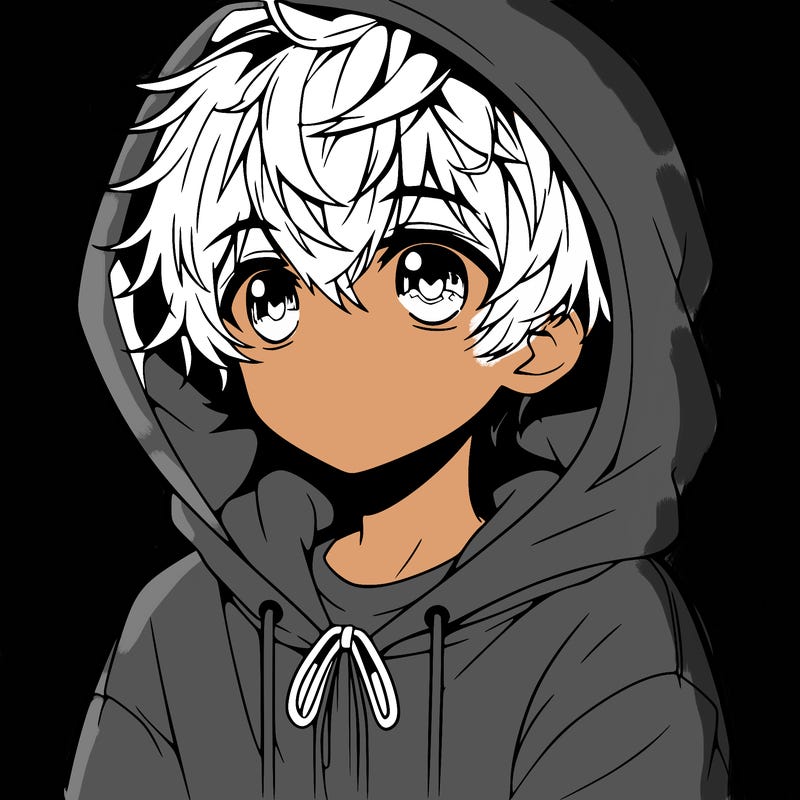 anime boy with hoddie